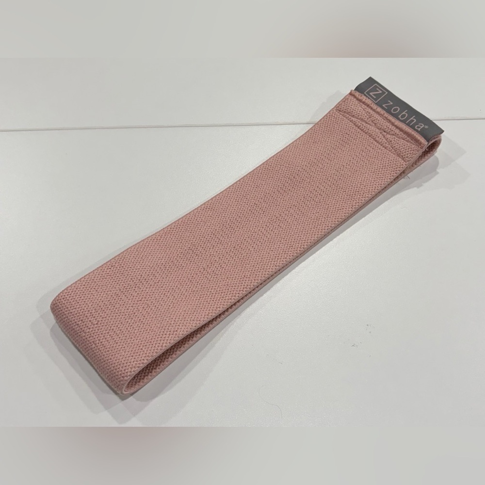 Zobha Pink Resistance Band Power Loop Pilates EUC Like New